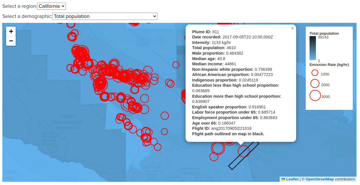 A screenshot of the Carbon Plotter website.